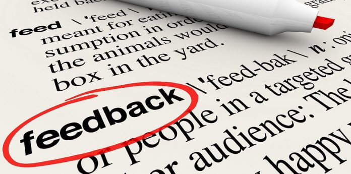 Feedback Circled Word Definition Dictionary